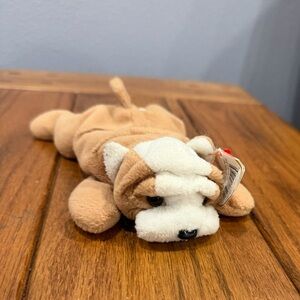 TY Beanie Baby Wrinkles Bulldog 1996 Style 4103 Plush w/ Tag